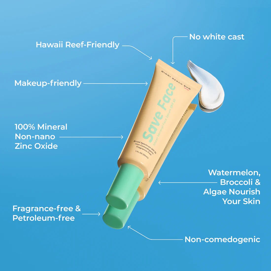 Miami Beach Bum Save Face Serum SPF50