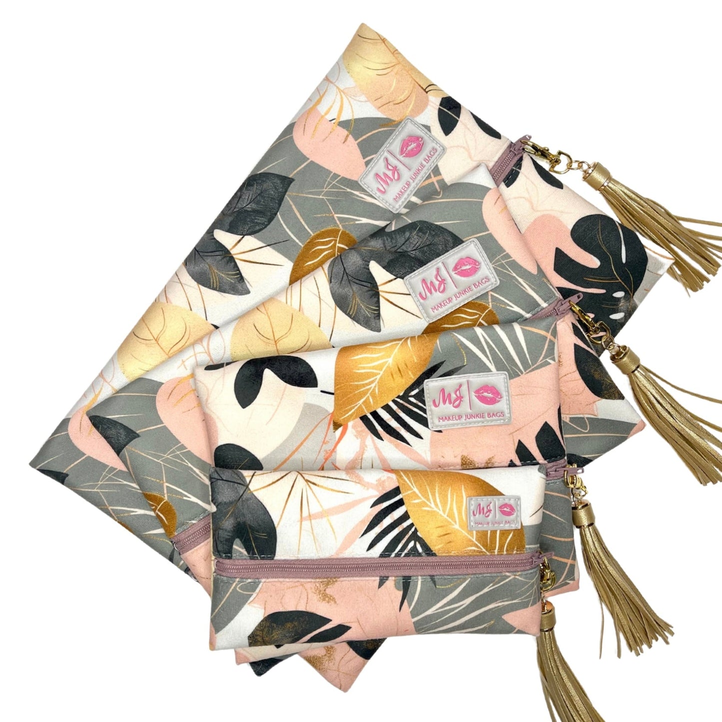 Makeup Junkie Sun-Kissed Palm Makeup Bag