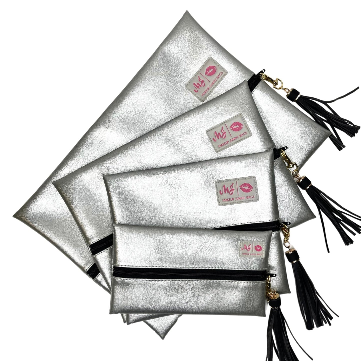 Makeup Junkie Silver Lining - Onyx Makeup Bag