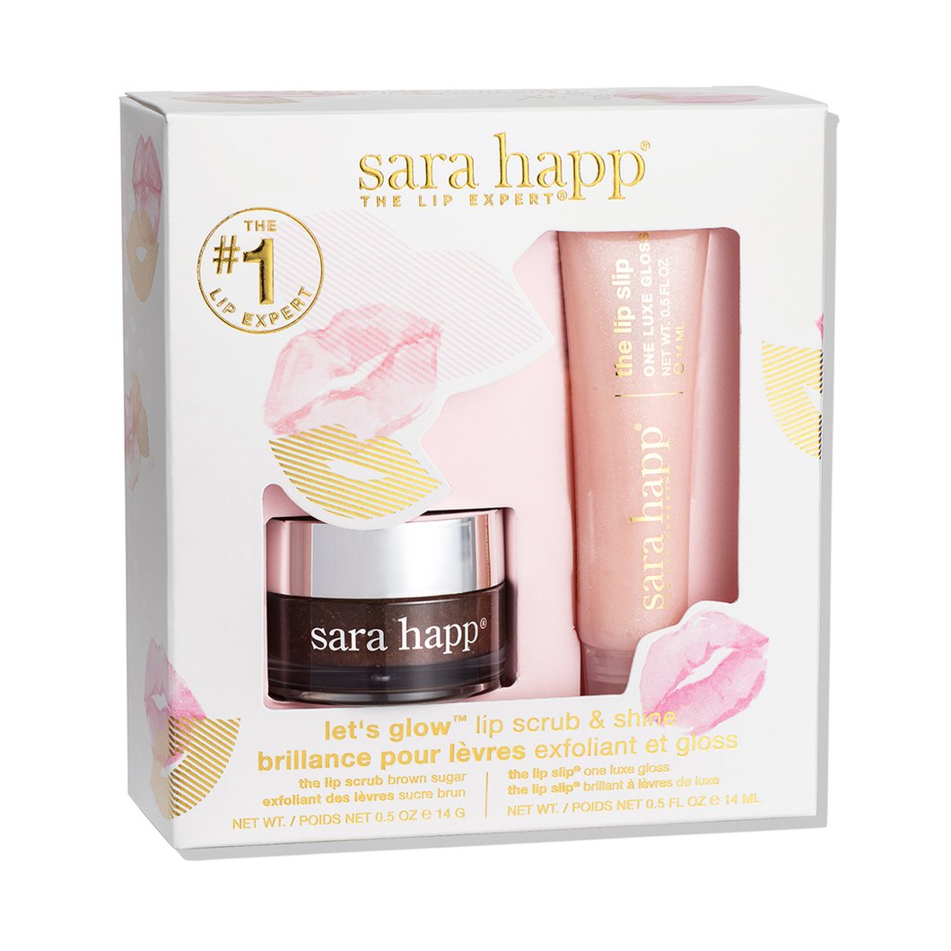Sara Happ Let's Glow Lip Scrub & Shine Kit