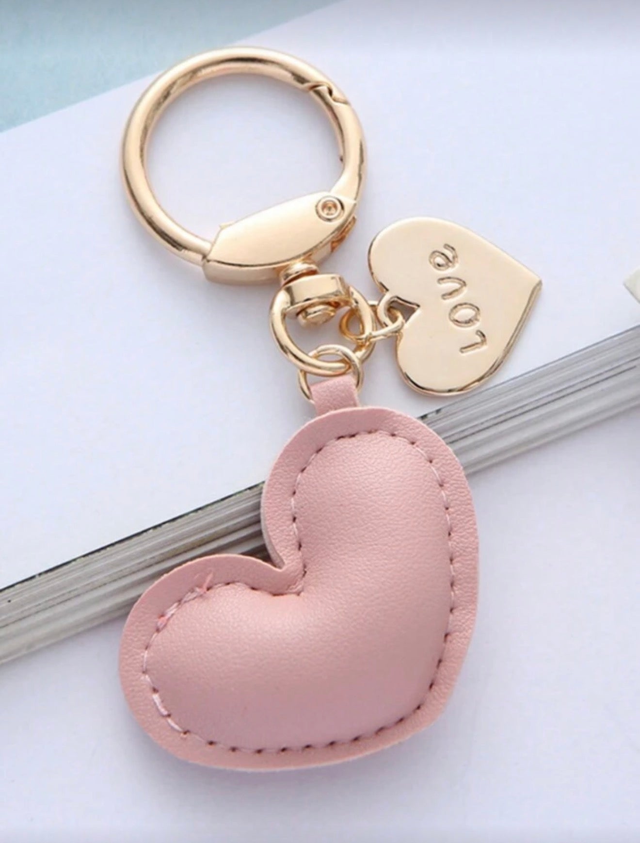 Puffy Heart Keychain