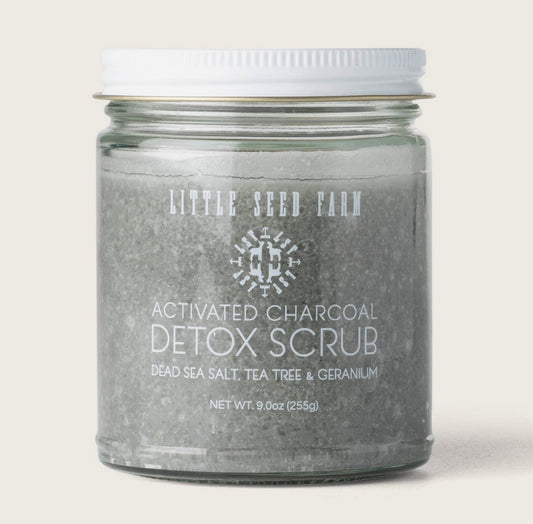 Little Seed Farm Activated Charcoal Detox Salt Scrub