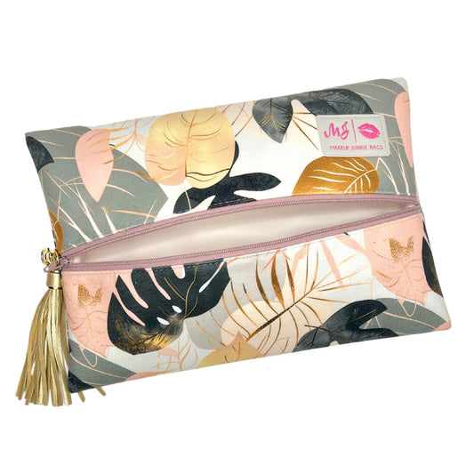 Makeup Junkie Sun-Kissed Palm Makeup Bag