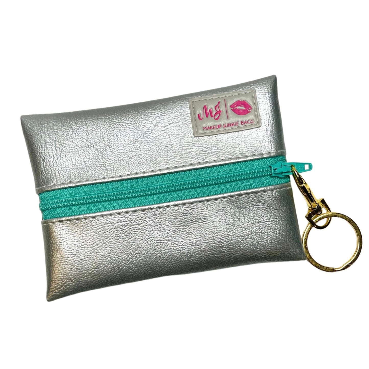 Makeup Junkie Silver Lining - Mint Makeup Bag