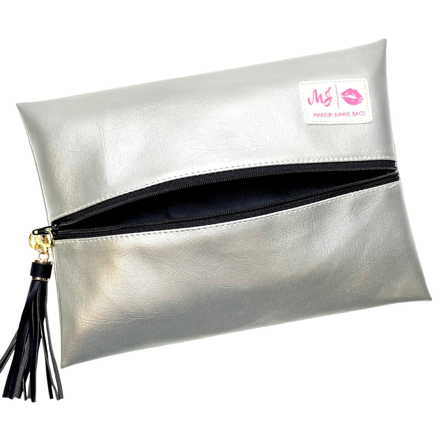 Makeup Junkie Silver Lining - Onyx Makeup Bag