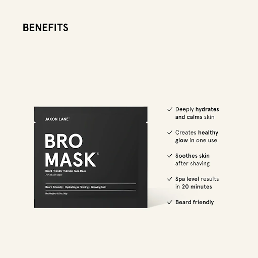 Jaxon Lane Bro Mask Half Mask - Beard Friendly Sheet Mask