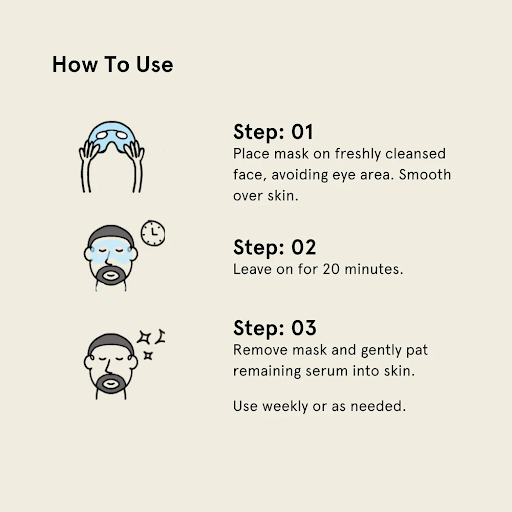 Jaxon Lane Bro Mask Half Mask - Beard Friendly Sheet Mask