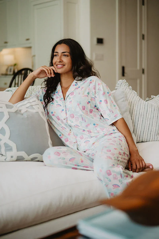 Katydid Mahjong Pieces Pajama Pants Set