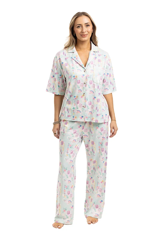 Katydid Mahjong Pieces Pajama Pants Set