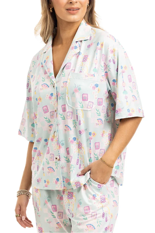 Katydid Mahjong Pieces Pajama Pants Set