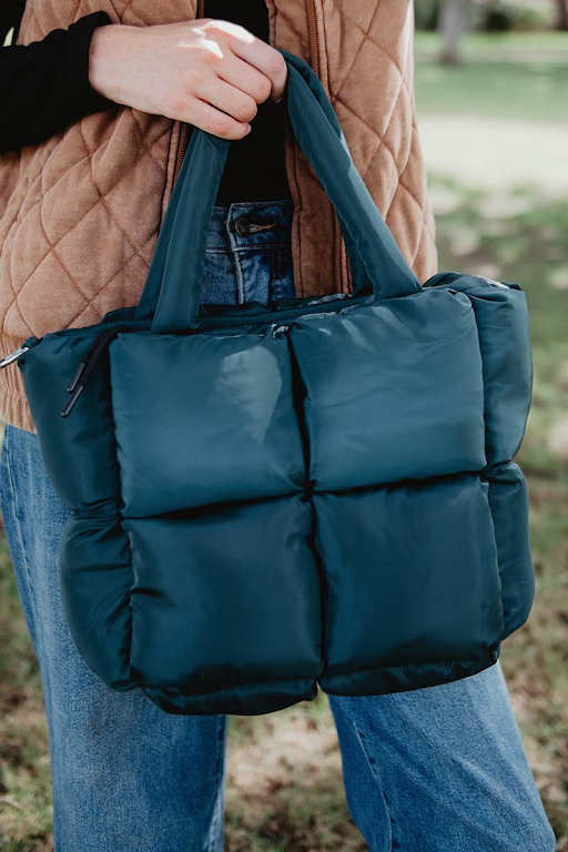 Katydid Mini Puffer Tote Bag