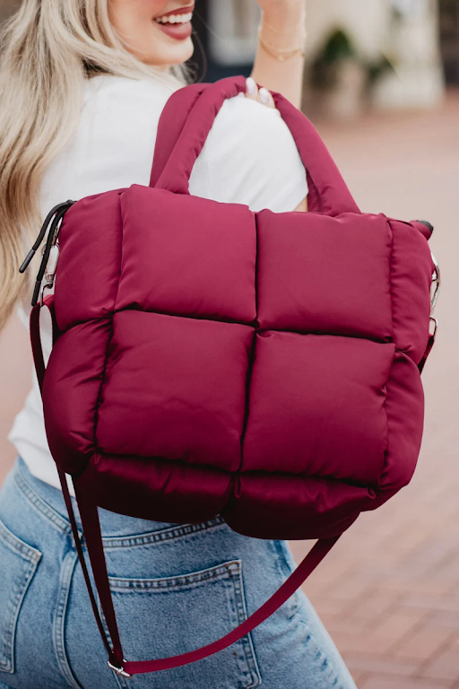 Katydid Mini Puffer Tote Bag