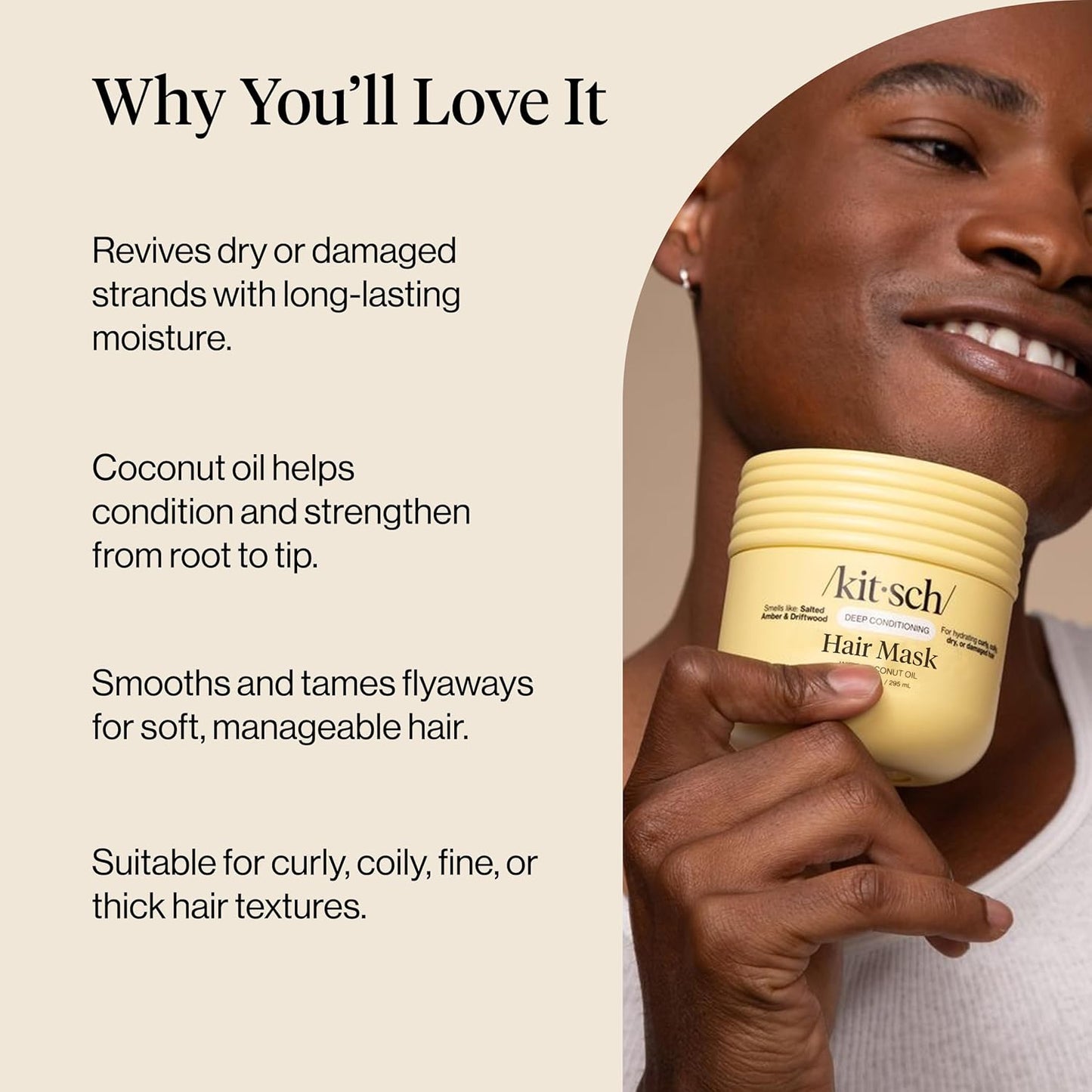 Kitsch Moisturizing Coconut Oil Deep Conditioning Treatment Mask