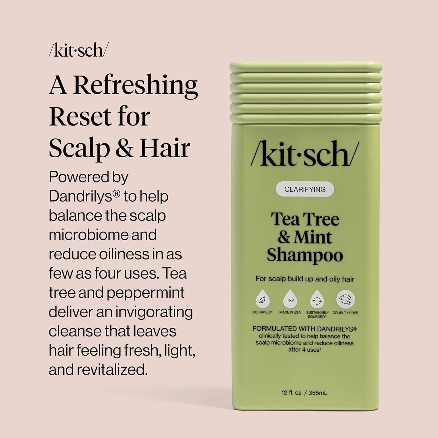 Kitsch Tea Tree & Mint Clarifying Shampoo