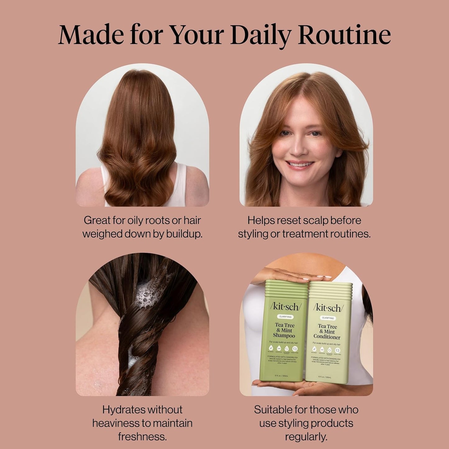 Kitsch Tea Tree & Mint Clarifying Shampoo