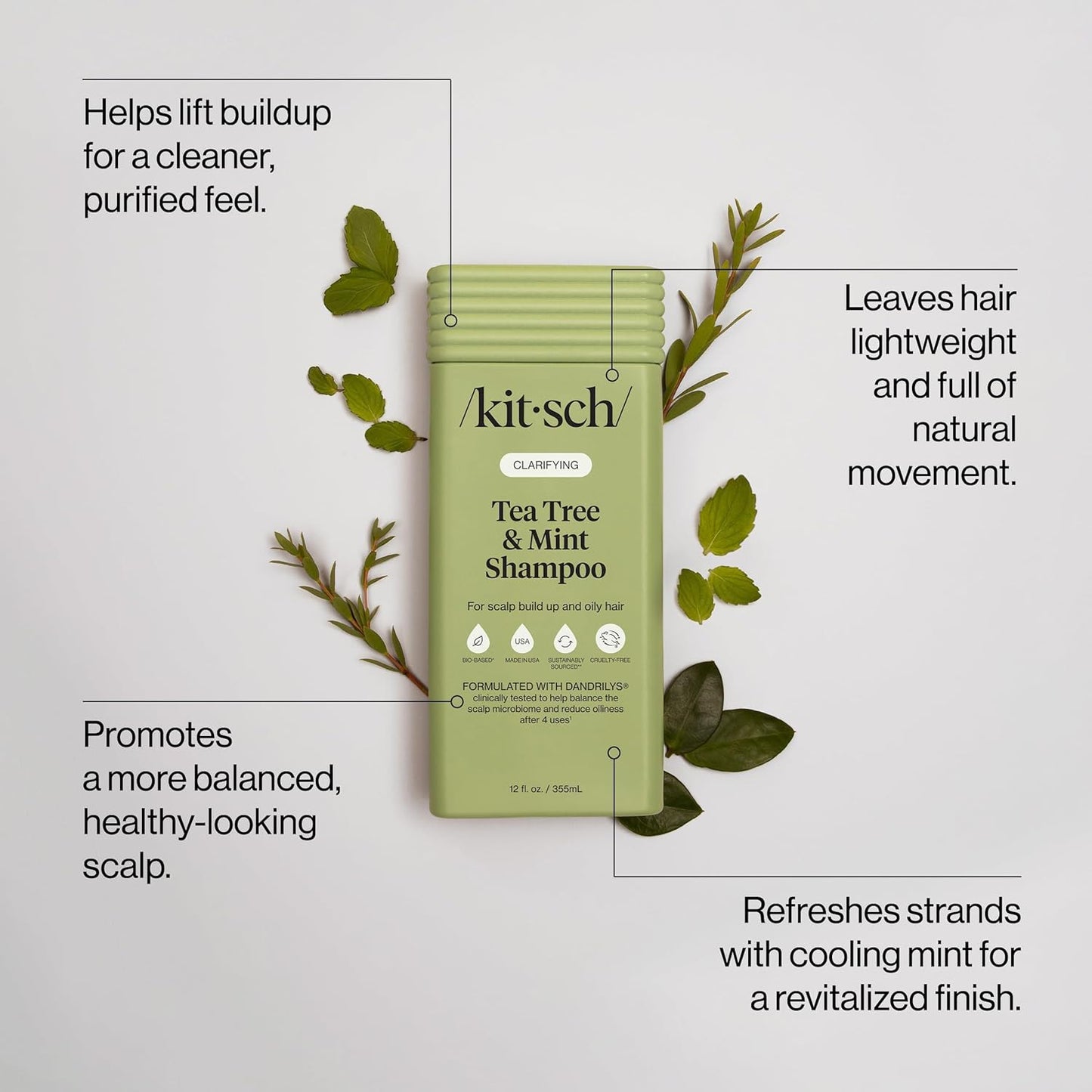 Kitsch Tea Tree & Mint Clarifying Shampoo