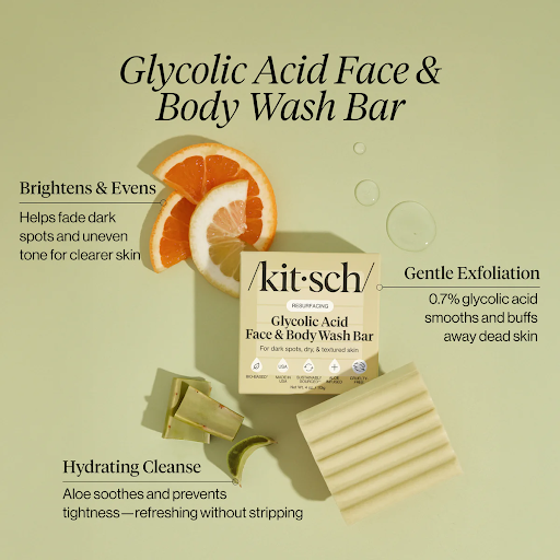 Kitsch Glycolic Acid Resurfacing Face And Body Wash