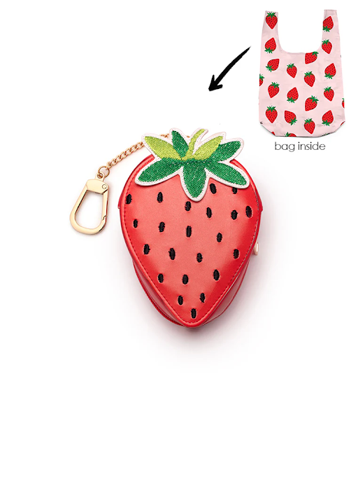 Living Royal 2 In 1 Charm + Shopper Bag - Strawberry