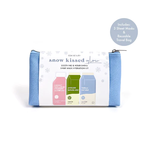 ESW Beauty Snow Kissed Glow Soothing & Nourishing Sheet Mask Hydration Kit